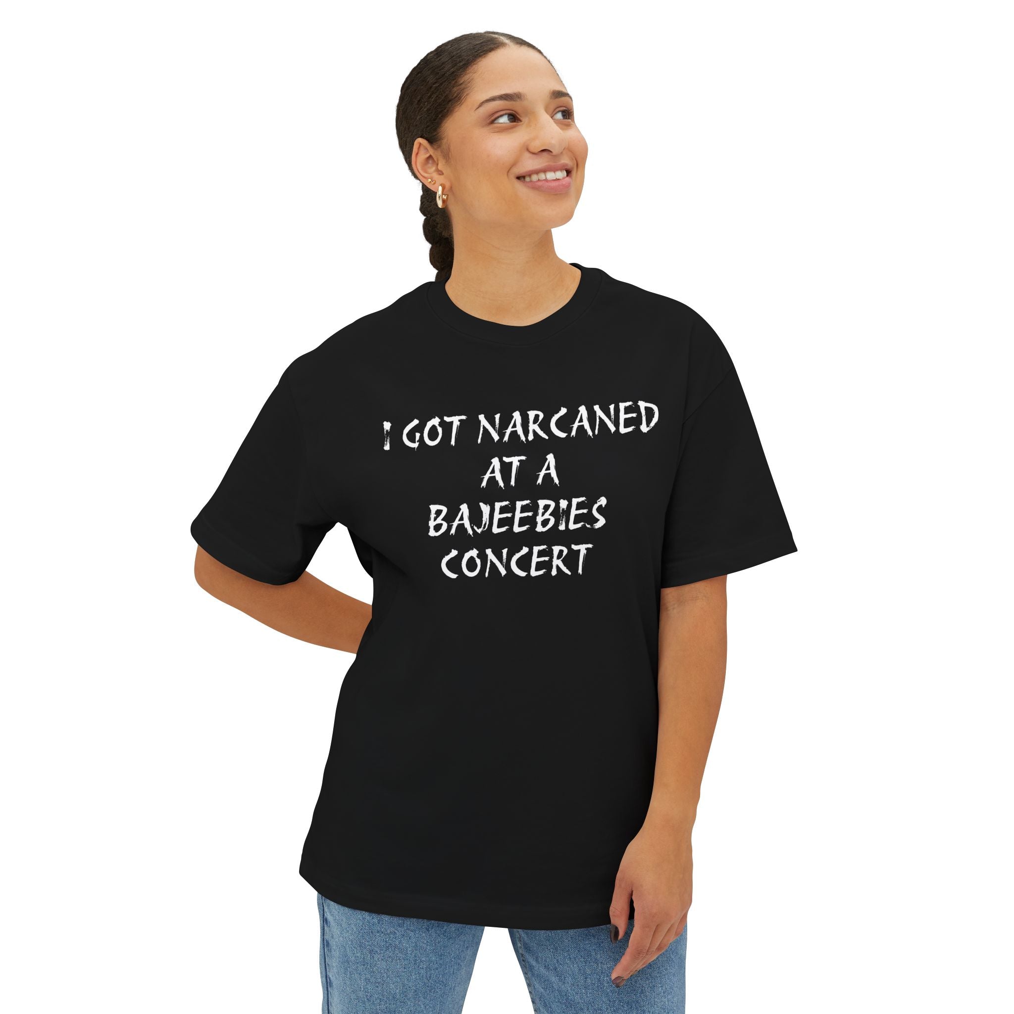 Bajeebies Narcan Alt Font Oversized Boxy Tee
