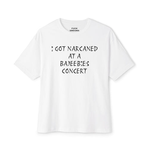 Bajeebies Narcan Alt Font Oversized Boxy Tee