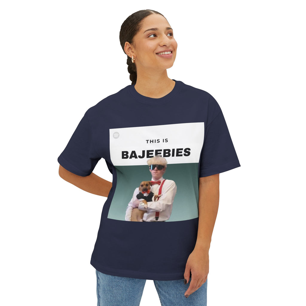 This is Bajeebies Oversized Boxy Tee
